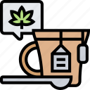 cannabis, tea, herbal, organic, drink