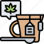 cannabis, tea, herbal, organic, drink 