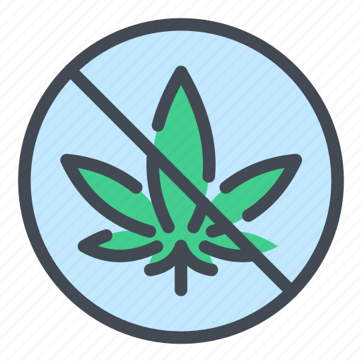 Cannabis, marijuana, weed, no, avoid, forbidden, sign icon - Download on Iconfinder