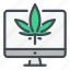 cannabis, marijuana, weed, computer, online, order, pc 