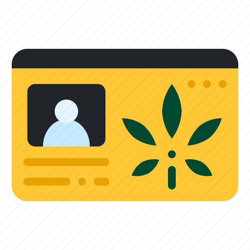 License, id, card, cannabis, marijuana, medicinal, treatment icon - Download on Iconfinder