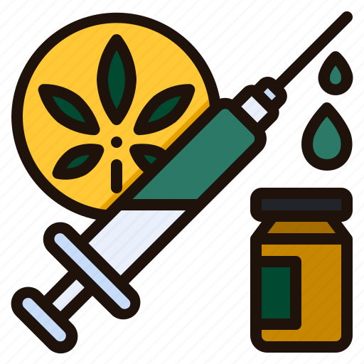 Injections, syringe, cannabis, marijuana, drug, treatment icon - Download on Iconfinder