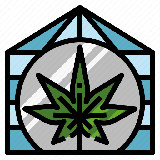 Greenhouse, glasshouse, cannabis, marijuana, cultivation icon - Download on Iconfinder