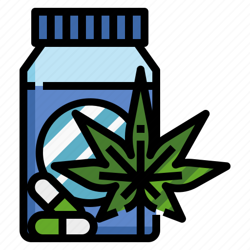 Pills, pharmaceutical, cannabis, cannabidiol, herbal icon - Download on Iconfinder
