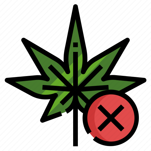 Prohibit, cannabis, marijuana, drug, illegal icon - Download on Iconfinder
