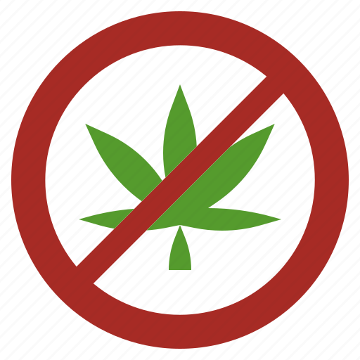 Prohibition, cannabis, drugs, weed, marijuana icon - Download on Iconfinder