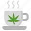 tea, weed, marijuana, drugs, cup 