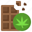 chocolate, bar, cannabis, weed, marijuana, dessert 