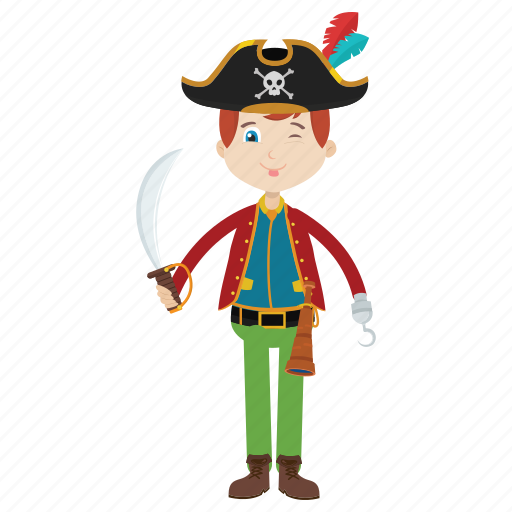 Captain, cartoon, character, islander, kid, pirate icon - Download on Iconfinder