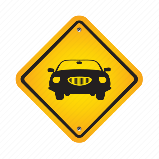 Car, road, sign, automobile, traffic, vehicle icon - Download on Iconfinder
