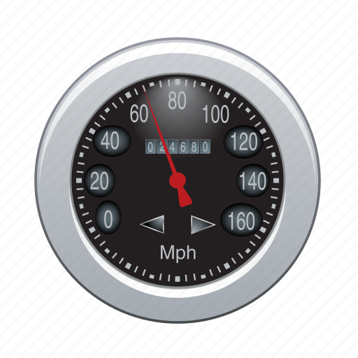 Speedometer, auto, automobile, car, gauge, vehicle icon - Download on Iconfinder