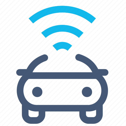 Autonomous, car, connected, internet, vehicle, wifi, wireles icon - Download on Iconfinder