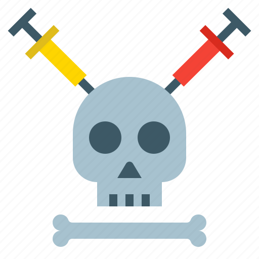 Concept, danger, dead, death, drugs, skull icon - Download on Iconfinder