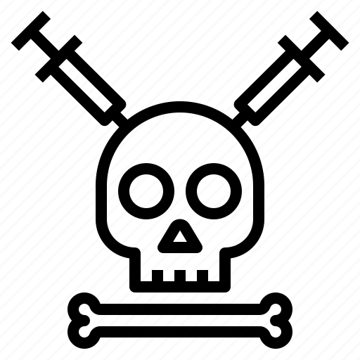 Concept, danger, dead, death, drugs, skull icon - Download on Iconfinder