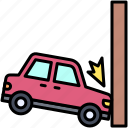 car, accident, safety, vehicle, incident, wall, crash