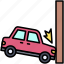 car, accident, safety, vehicle, incident, wall, crash 