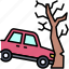 car, accident, safety, vehicle, incident, crash, tree 