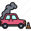 car, accident, safety, vehicle, incident, broken car, smoke, car trouble 