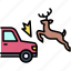 car, accident, safety, vehicle, incident, animal, deer, crash 