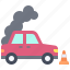 car, accident, safety, vehicle, incident, broken car, smoke 
