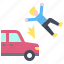 car, accident, safety, vehicle, incident, car hit a person, car accident involving a pedestrian 
