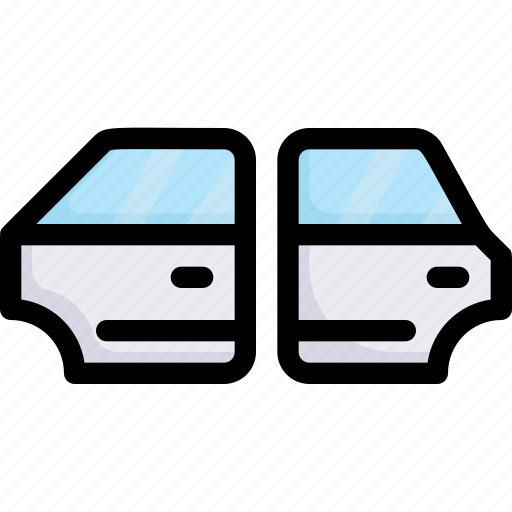 Accessories, automotive, car parts, component, engine, front and rear door, spare parts icon - Download on Iconfinder