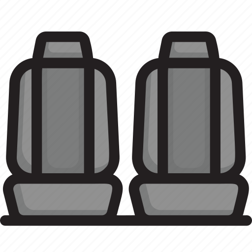 Accessories, automotive, car parts, engine, seating, spare parts, two front seats icon - Download on Iconfinder