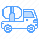 auto, concrete, mixer, service, transport, vehicle 