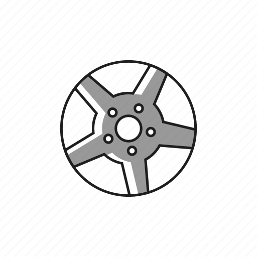 Alloy, bolt, car, light, rim, tire, wheel icon - Download on Iconfinder
