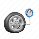 pressure, pump, tire, flat tire, wheel, vehicle, transportation, automobile