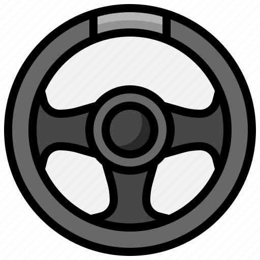Steering, wheel, racing, game, transportation, driving icon - Download on Iconfinder