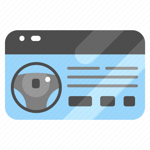 Card, document, driving license, file, identification, transportation icon - Download on Iconfinder