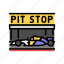 pit, stop, vehicle, speed, auto, car 
