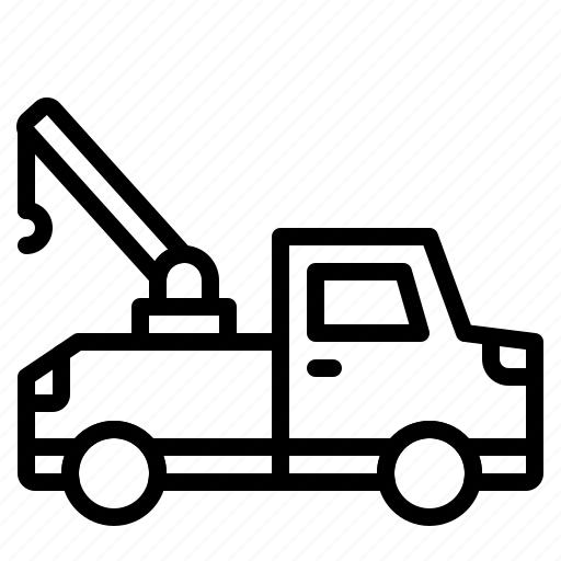 Tow, truck, car, moving truck icon - Download on Iconfinder