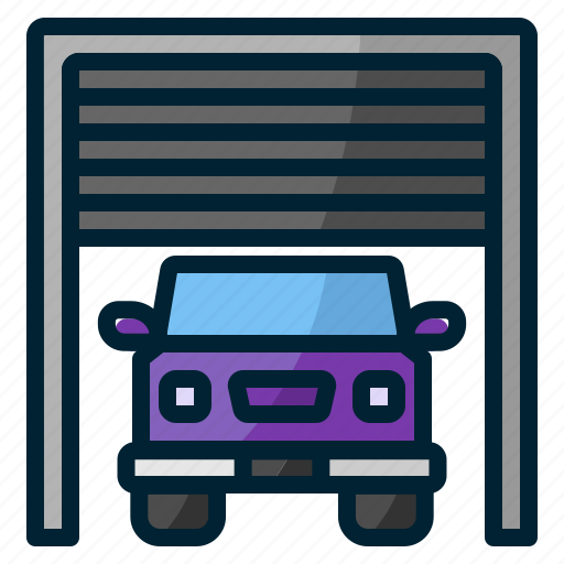 Garage, car, parking, warehouse car parking, car service icon - Download on Iconfinder