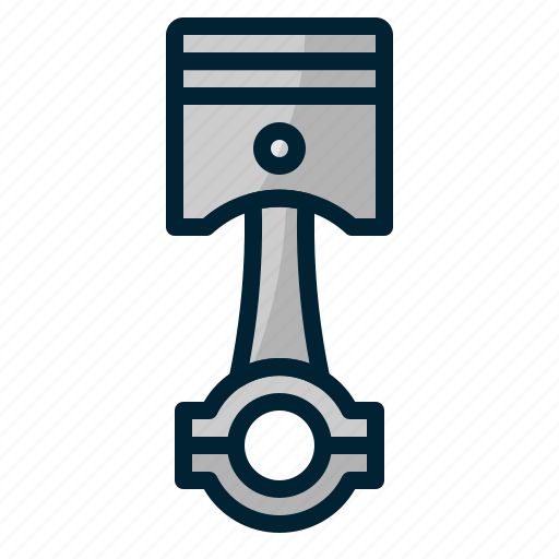 Piston, engine, syringe, gear, motor icon - Download on Iconfinder