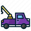 tow, truck, tow truck, moving truck