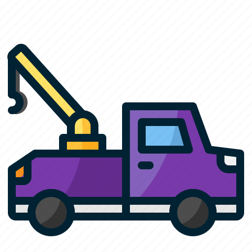 Tow, truck, tow truck, moving truck icon - Download on Iconfinder