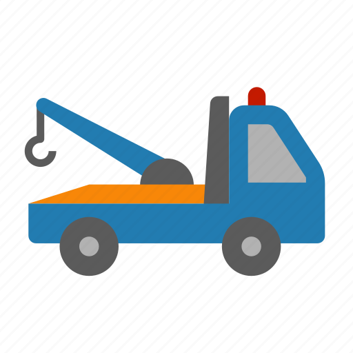 Crane, evacuator, truck, tow, transport, car, transporation icon - Download on Iconfinder
