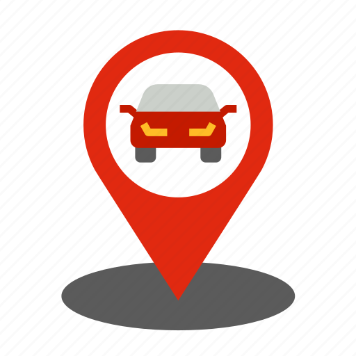 Location, map, car, pin, garage, automobile, rent icon - Download on Iconfinder