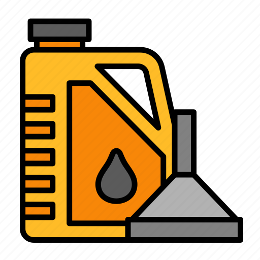 Engine, oil, car, funnel, garage, maintenance, automobile icon - Download on Iconfinder