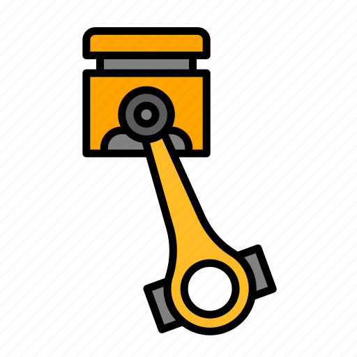 Car, engine, piston, mechanic, car parts, connecting rod, maintenance icon - Download on Iconfinder