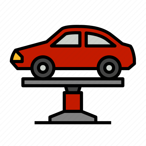 Car, lift, lower, raise, repair, lifter, car elevator icon - Download on Iconfinder