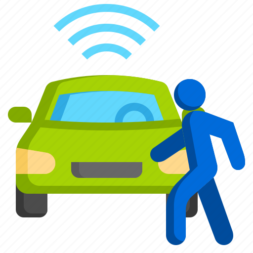 Pedestrian, detection, car, sensor, radar icon - Download on Iconfinder