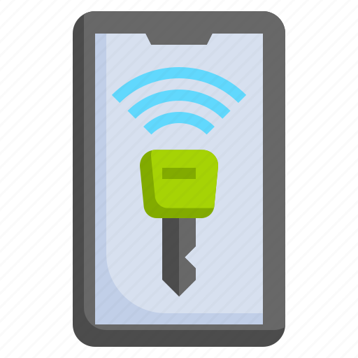 Wireless, key, mobile, phone, remote, smartphone, car icon - Download on Iconfinder