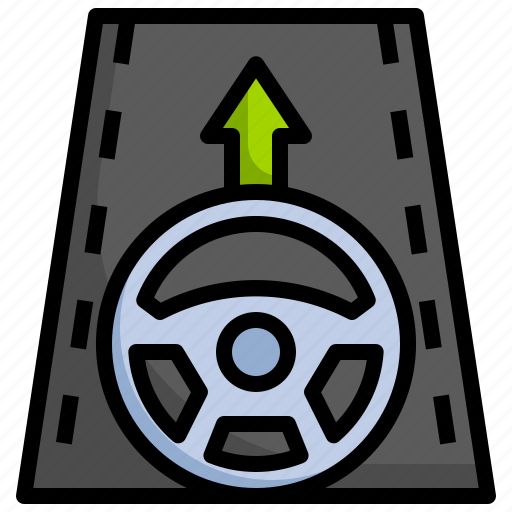 Lane, departure, warning, transportation, car icon - Download on Iconfinder