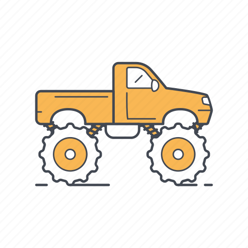 Automobile, big foot, car, off road, transportation, truck, vehicle icon - Download on Iconfinder