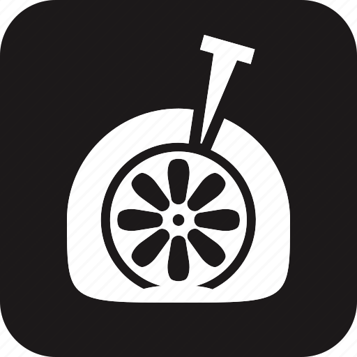 Auto, automobile, car, garage, servicing, vehicle, flat tire icon - Download on Iconfinder