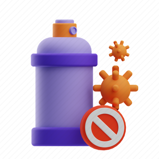 Disinfectant, cleaning, household, hygiene, bleach, clean, chemical 3D illustration - Download on Iconfinder