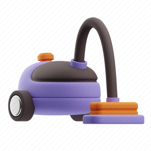 Vacuum, cleaner, cleaning, hoover, home, broom, clean 3D illustration - Download on Iconfinder